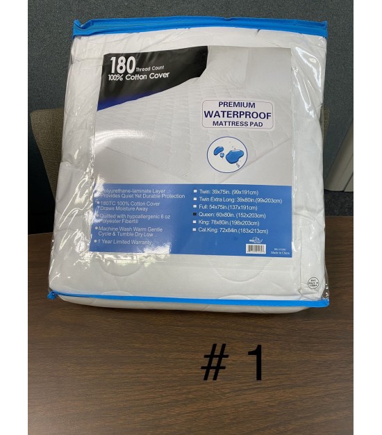 Mattress Protector Closeout. 8000units. EXW Los Angeles 